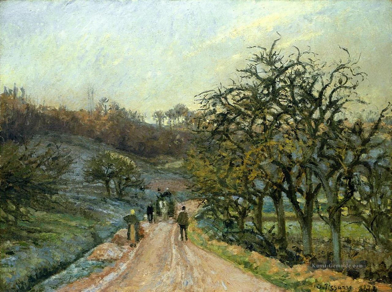 Spur der Apfelbäume in der Nähe von osny pontoise 1874 Camille Pissarro Ölgemälde